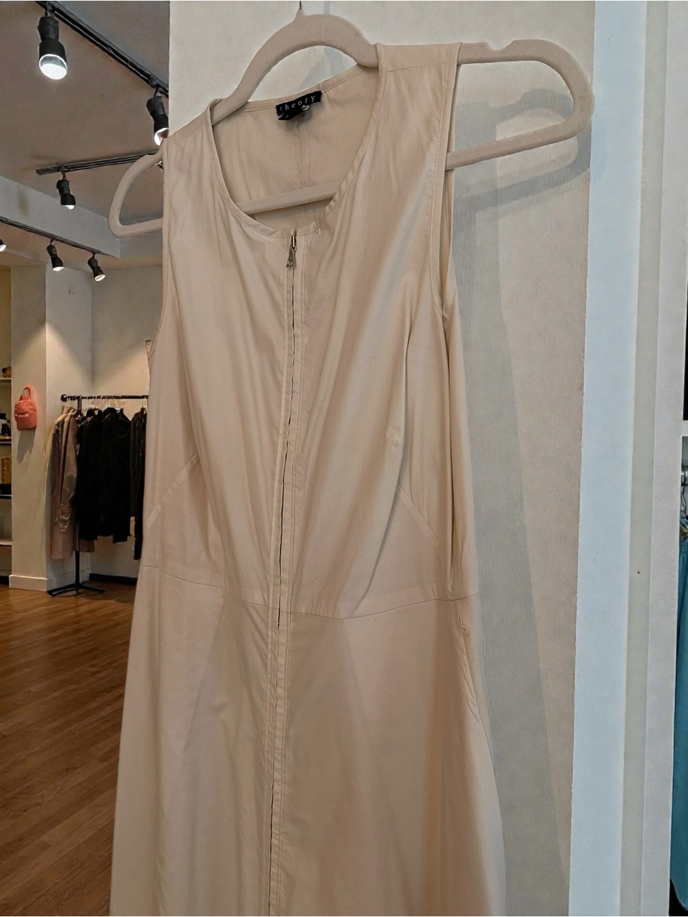Theory Midi Zip-Front Dress